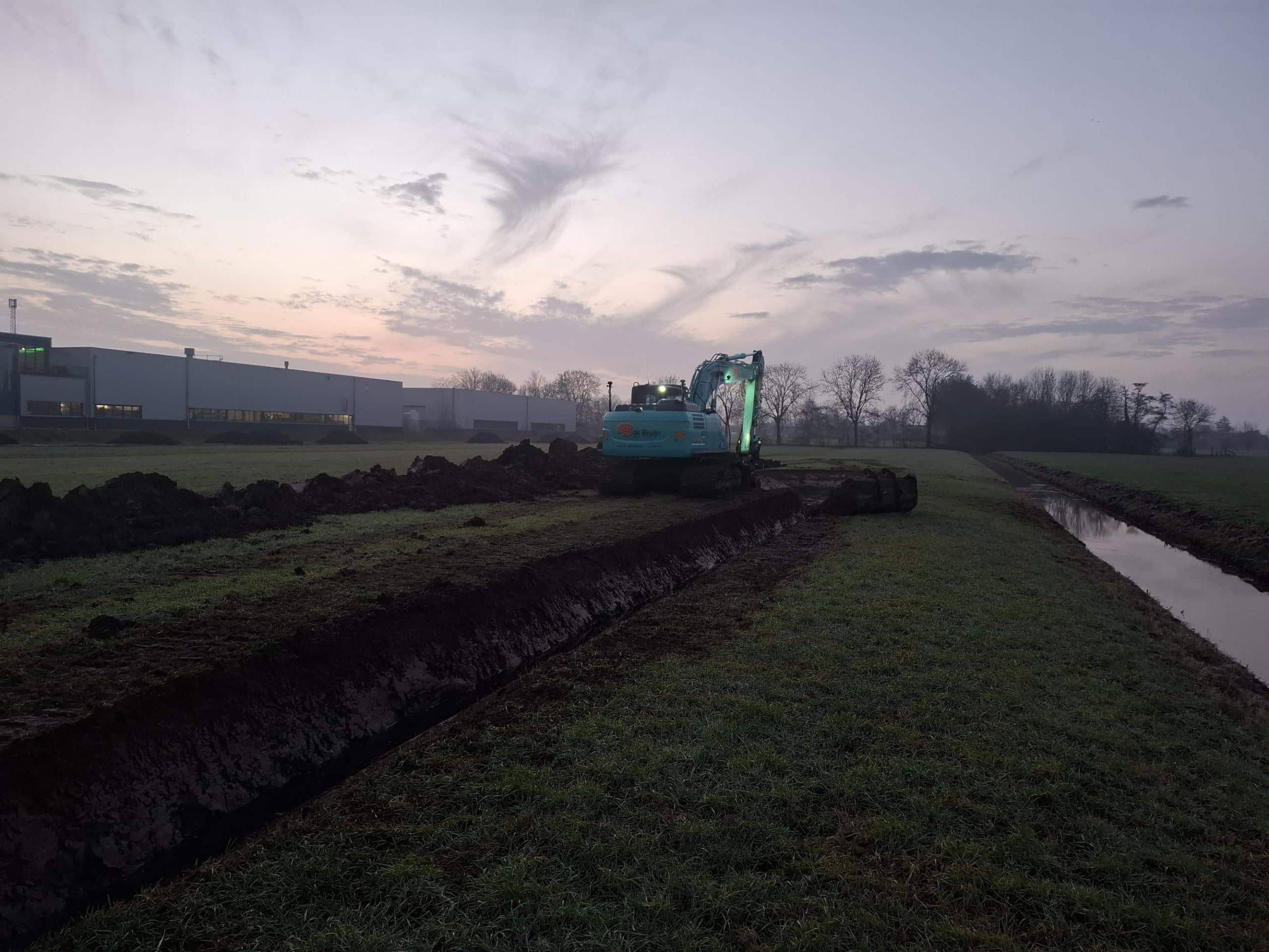 Voorbelasting en grondwerk voor uitbreiding Copen West in Lopik