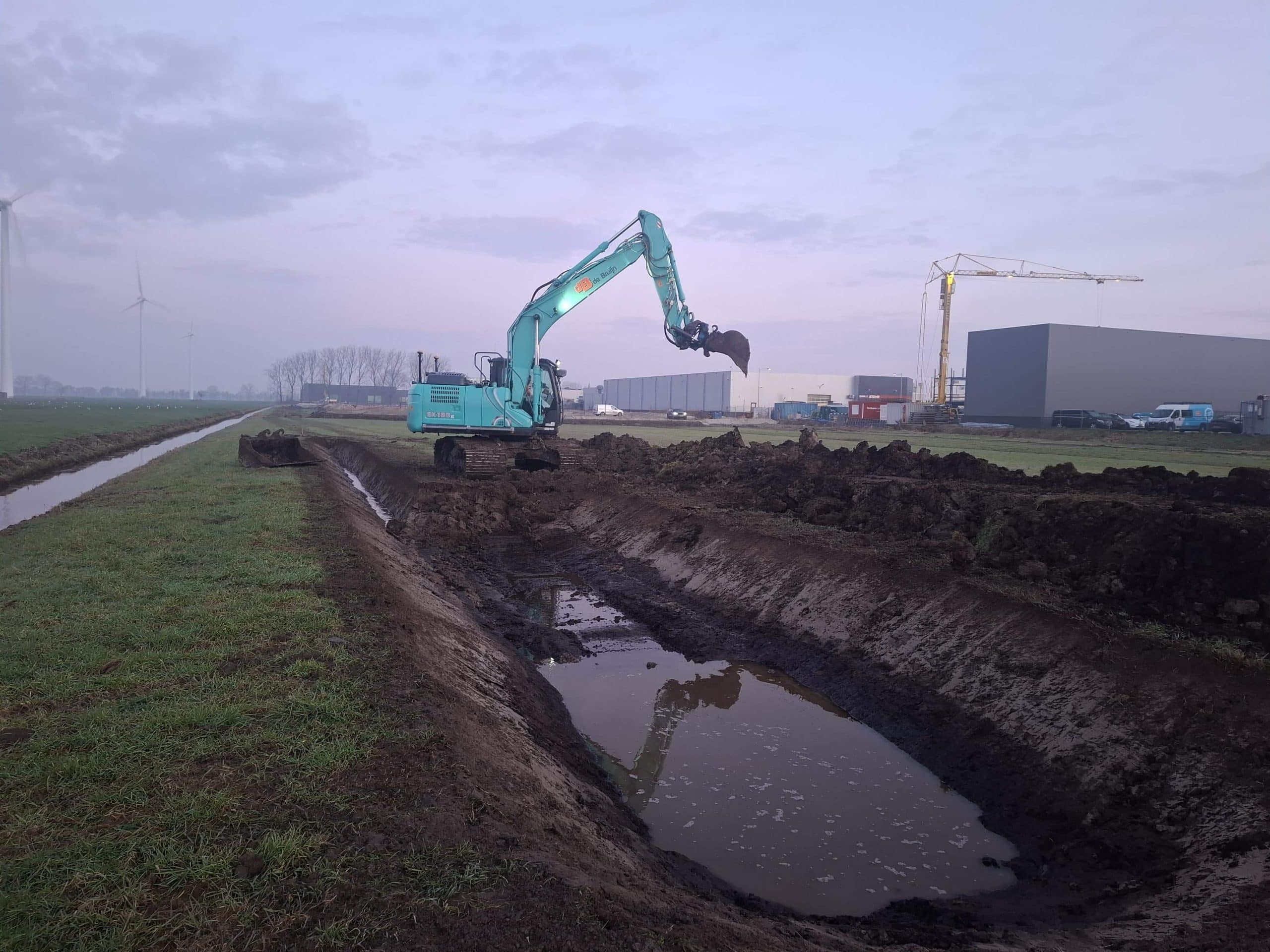 Voorbelasting en grondwerk voor uitbreiding Copen West in Lopik