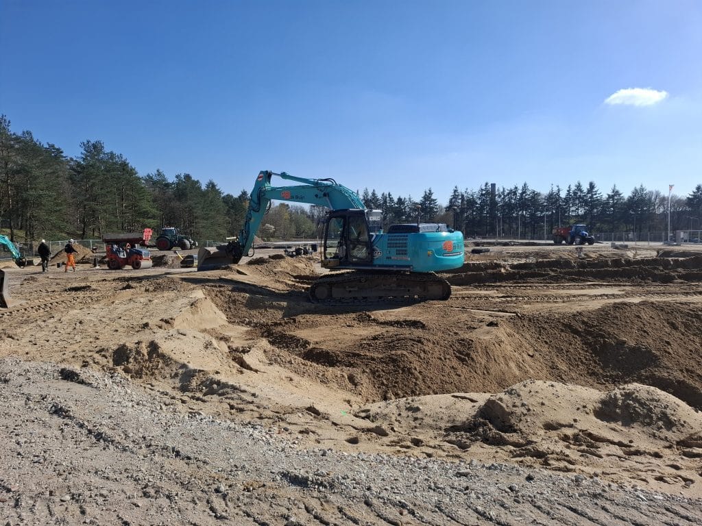 Grondwerk voor nieuwbouwproject Veld O in Ede